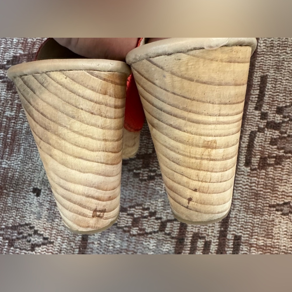 Free People Highland Park Snake Clog in Orange - Picture 7 of 8